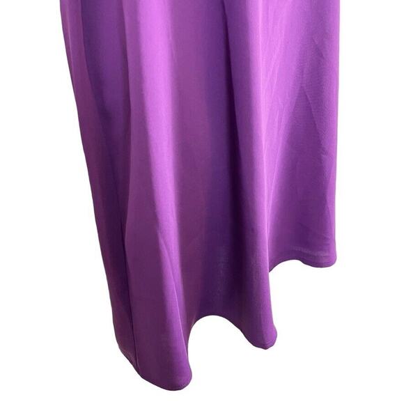 Ann Taylor Loft Petites Womens Purple Ruffle Sleeveless Casual Mini Dress sz M P - Picture 5 of 16